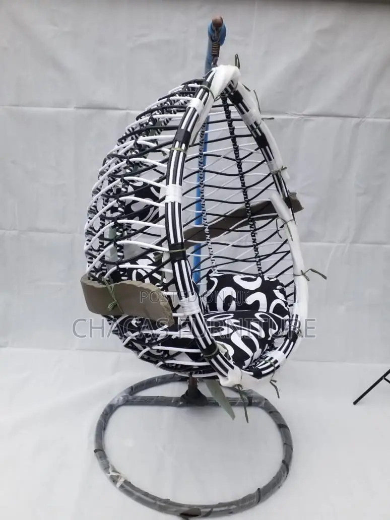 Luxury Hanging Swing Egg Chair With Cushion (Single Seater)