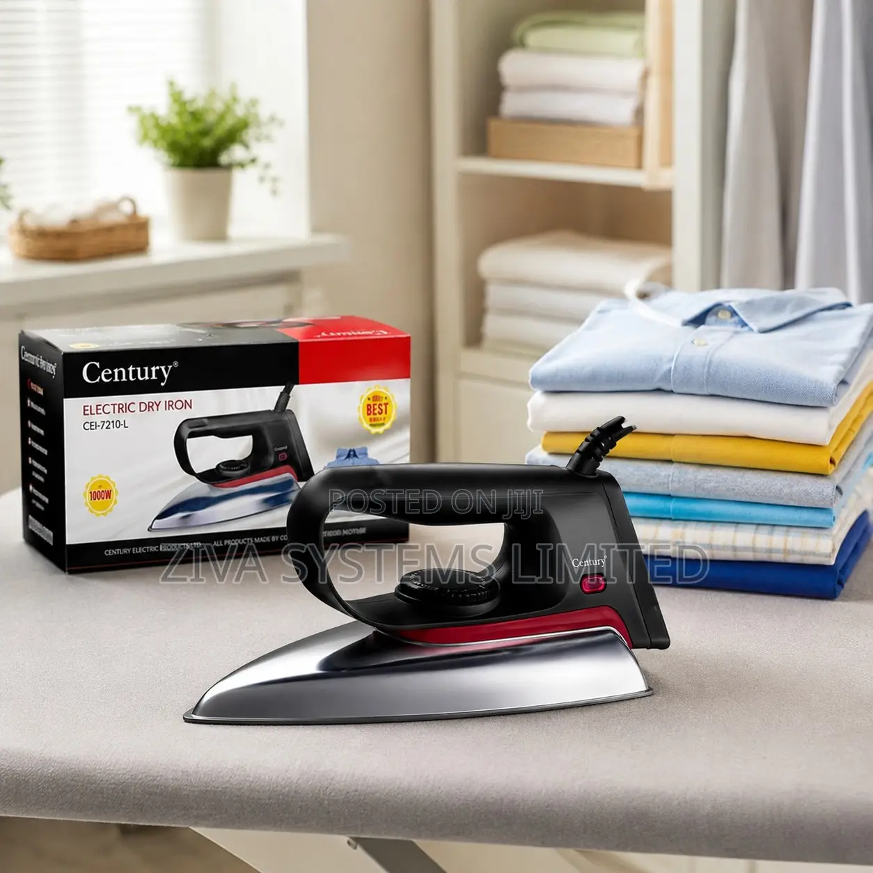 Century Dry Iron – Black Cei-7210-l