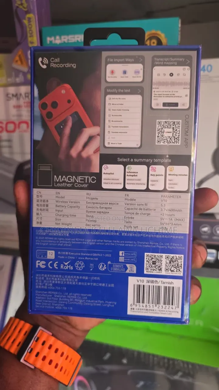 Remax V10 Ai Voice Recorder Is