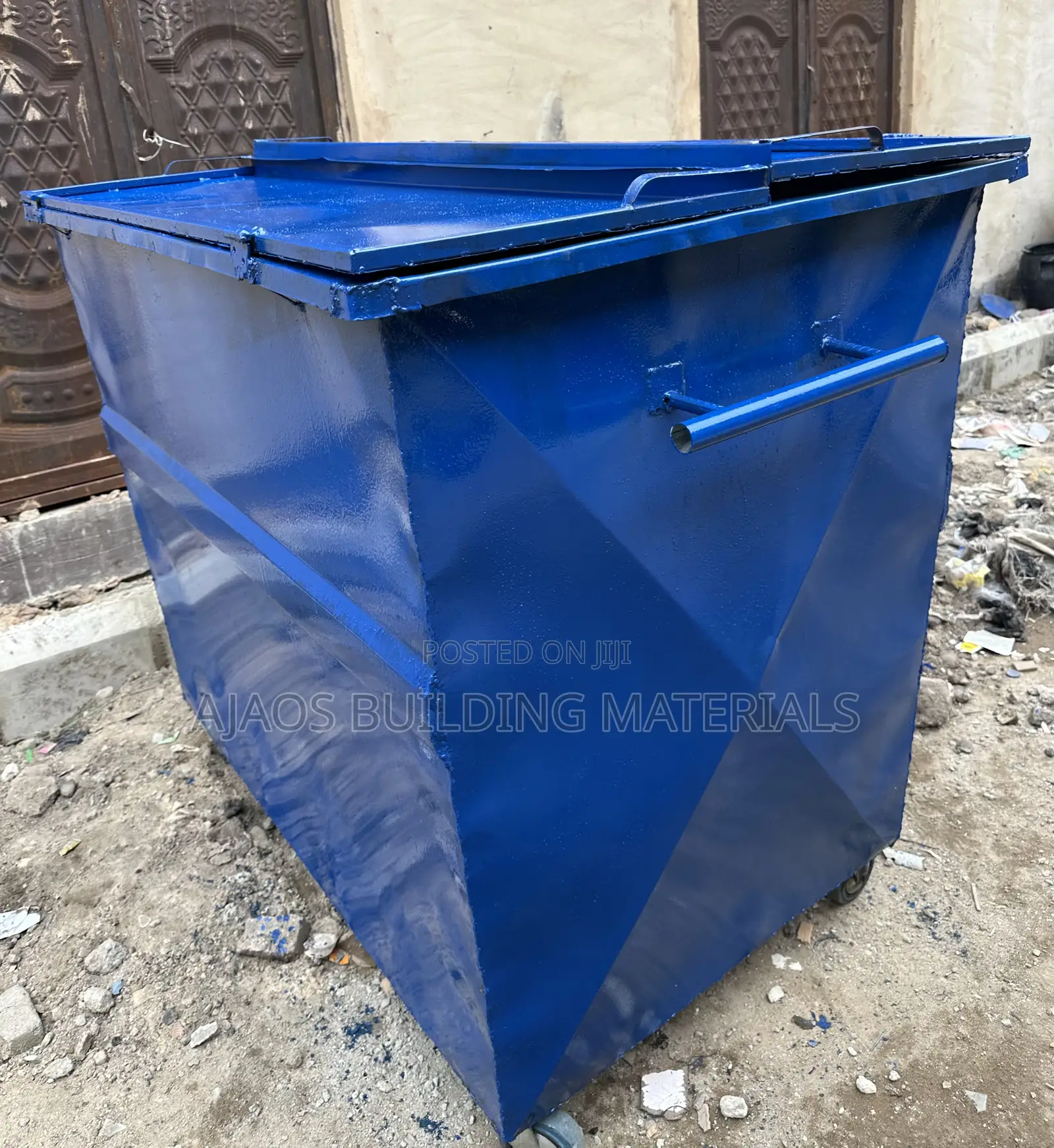 2000l Durable Metal Painted Iron Waste Bin Disposal