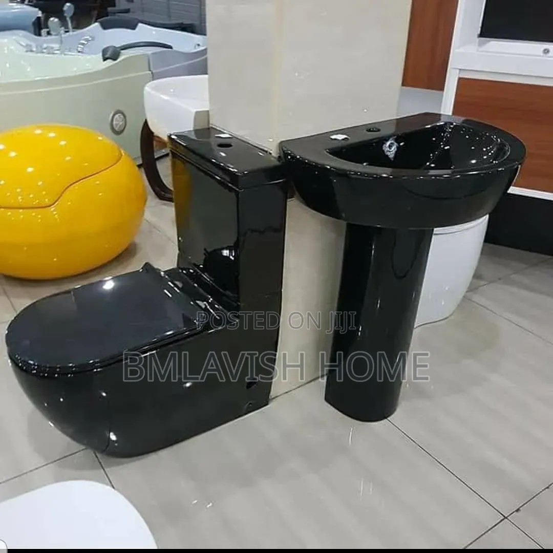 Black England Water Closet Set
