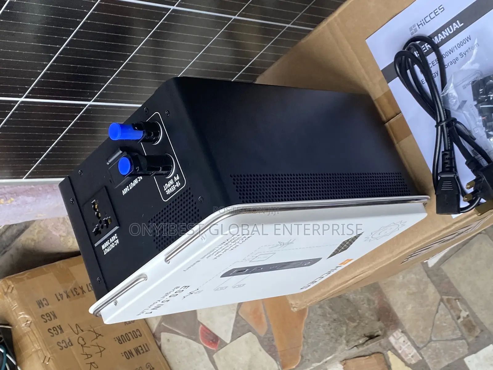 300watts 1kwh Battery Capacity With 2pcs 200watts Panel With Adapter.