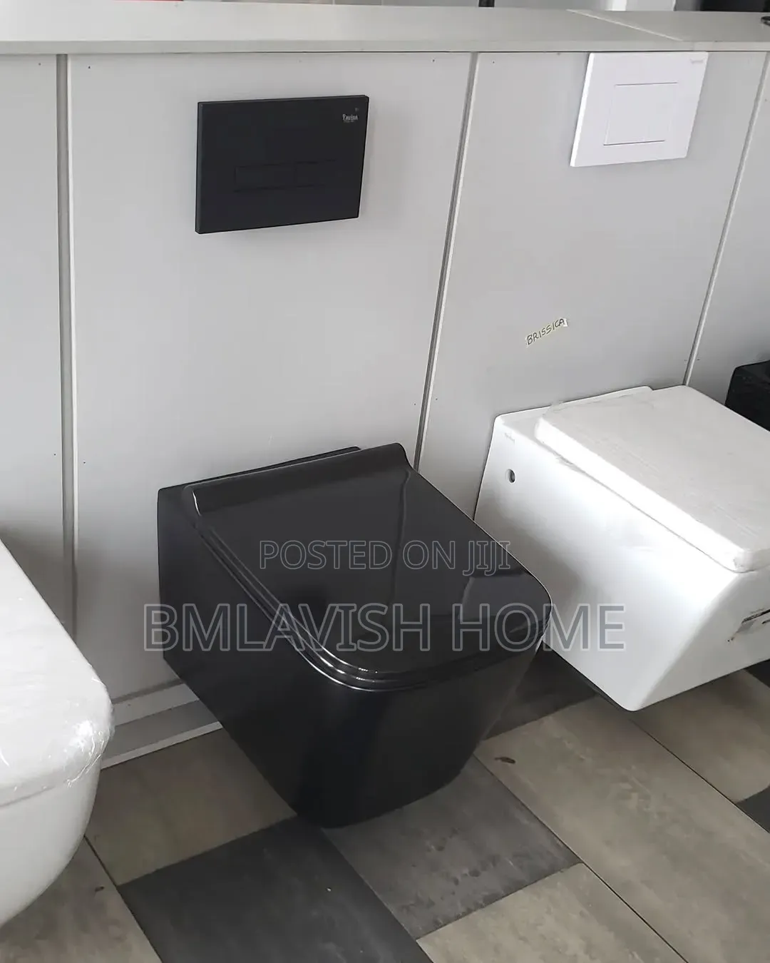 Black Ideal England Water Closet Set