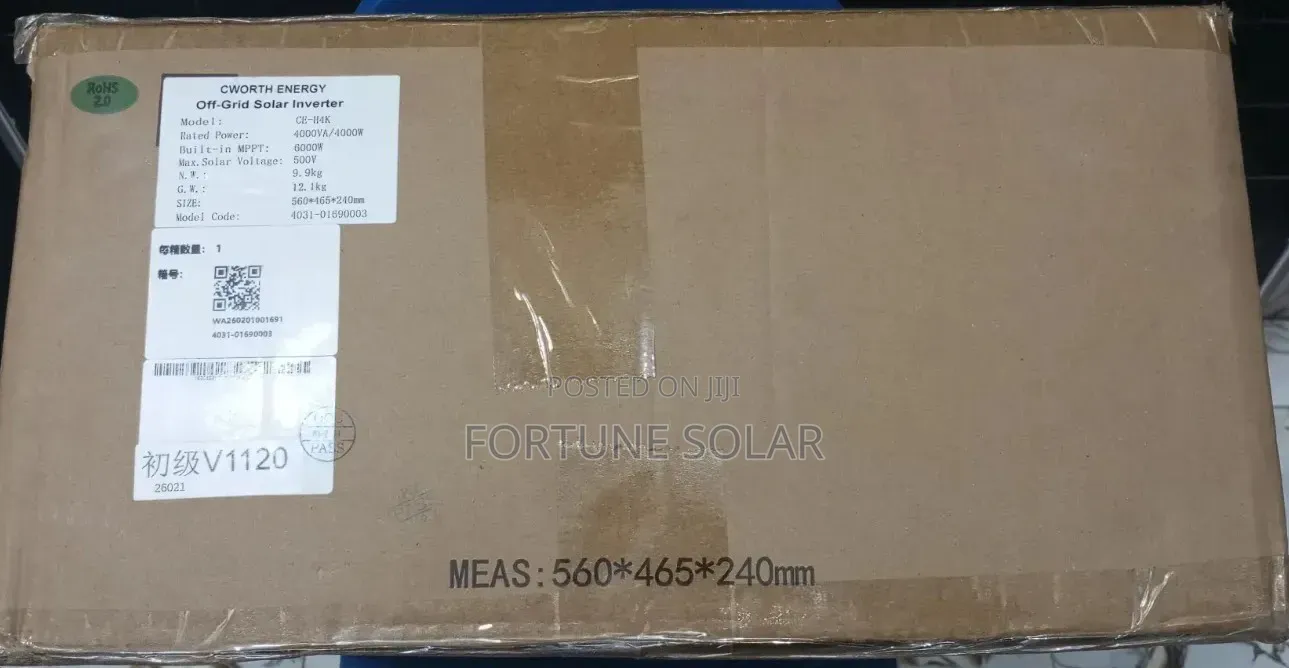 Cworth Energy 4kva 24v Hybrid Inverter Transformer Less