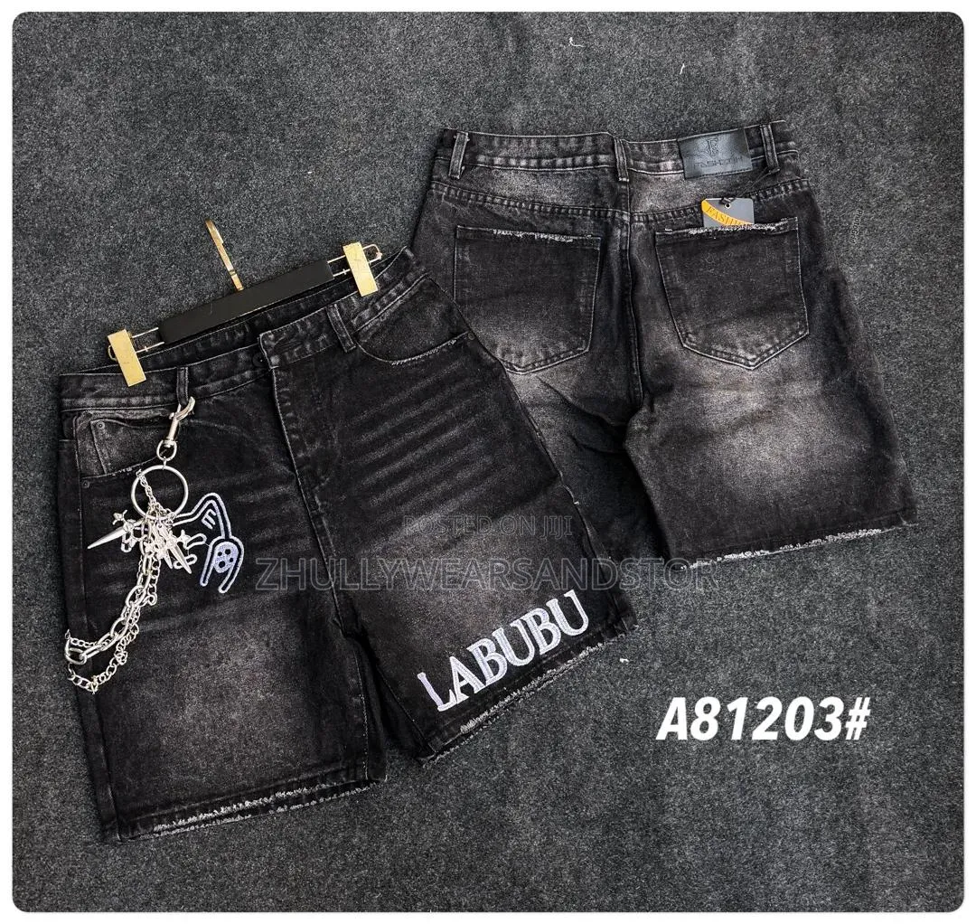 High Quality Luxury Short Baggy Jeans