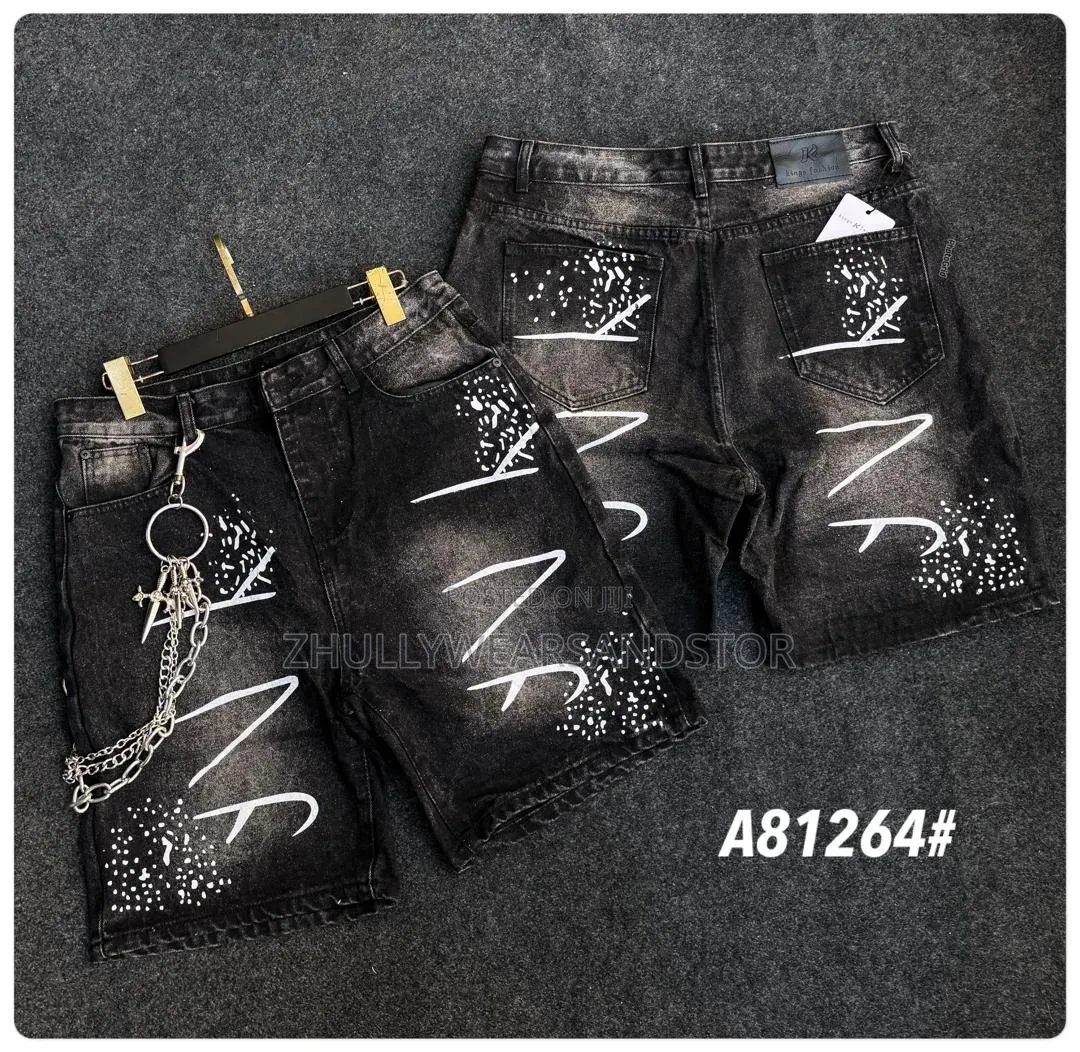 High Quality Luxury Short Baggy Jeans