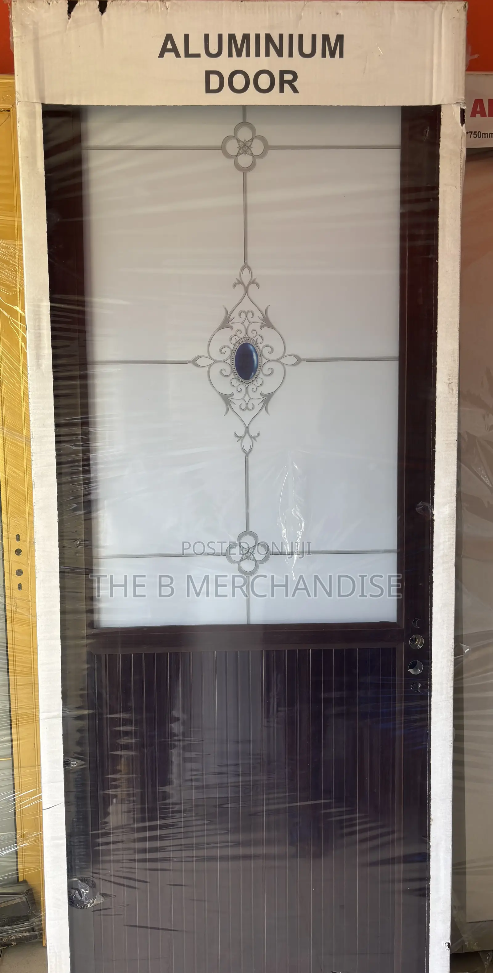 Aluminum Half Glass Door