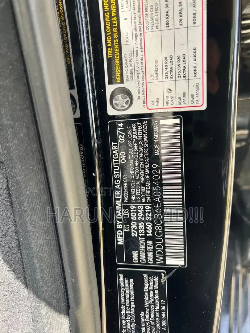 Mercedes-Benz S-Class S 550 2014 Black