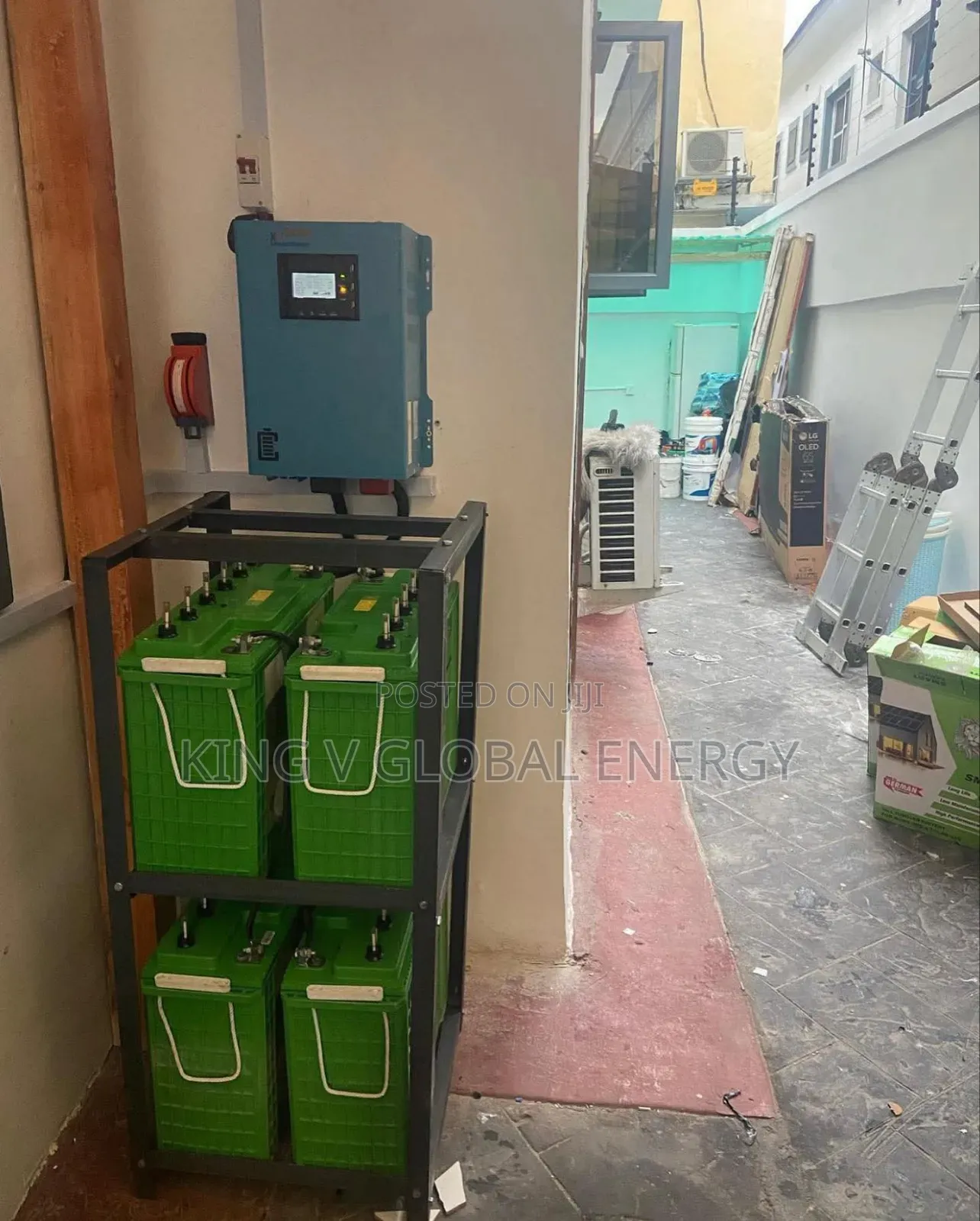 Solar System 6kva/48v Hybrid Inverter by 4 Units 240ah Tubular Battery