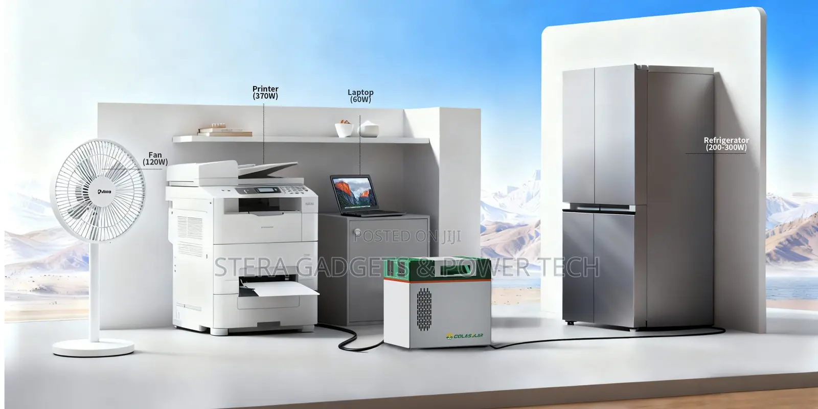 Cola 2000 Solar Generator – With 2 450w Solar Panels