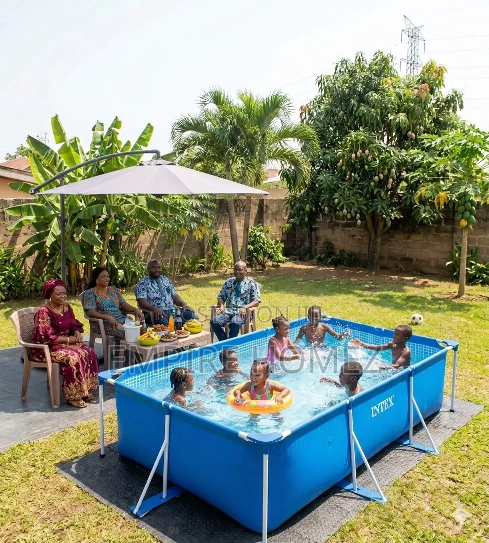 Intex 9x6: The Perfect Backyard Staycation Pool.