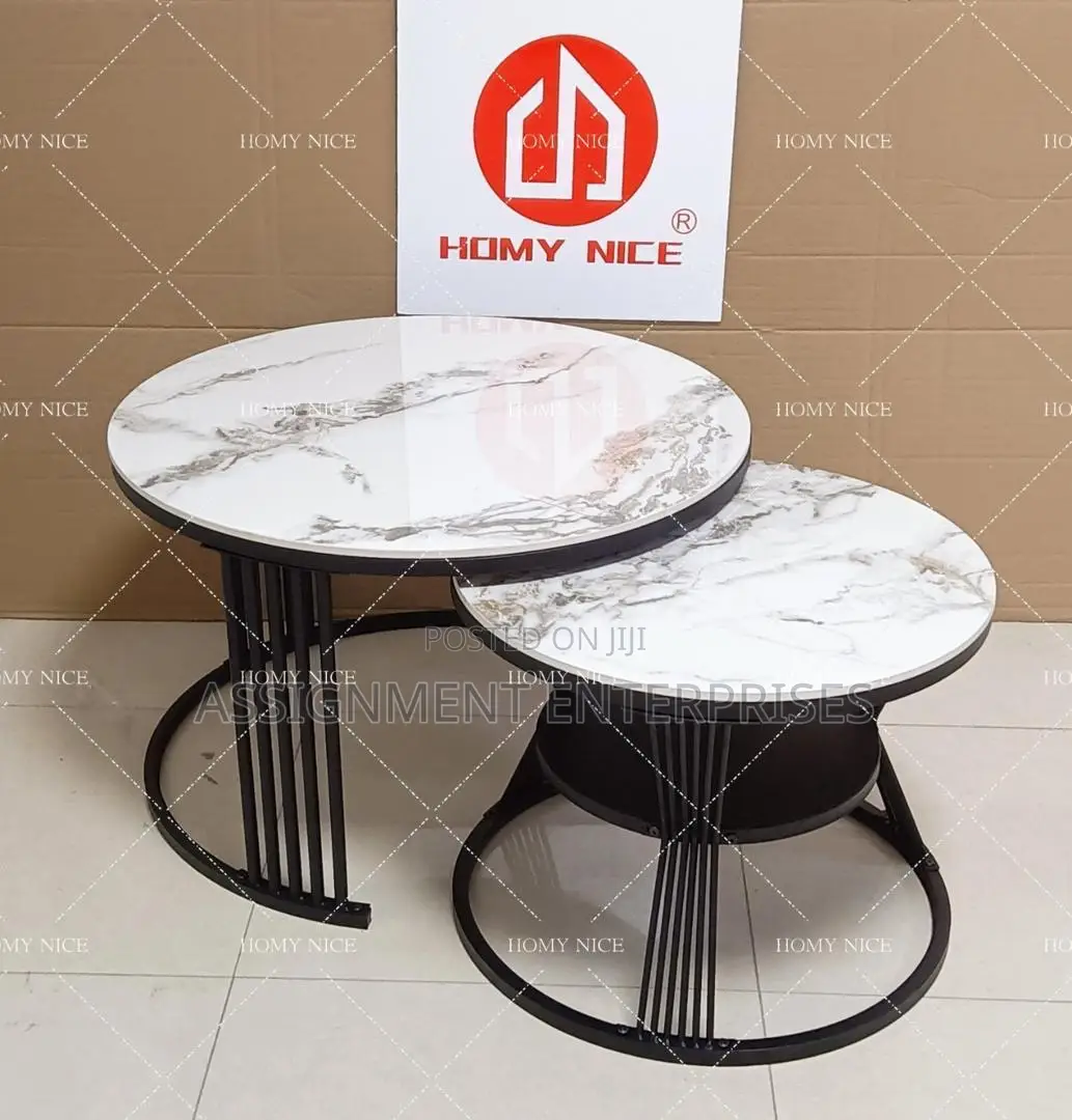 2 in 1 Center Table Real Marble