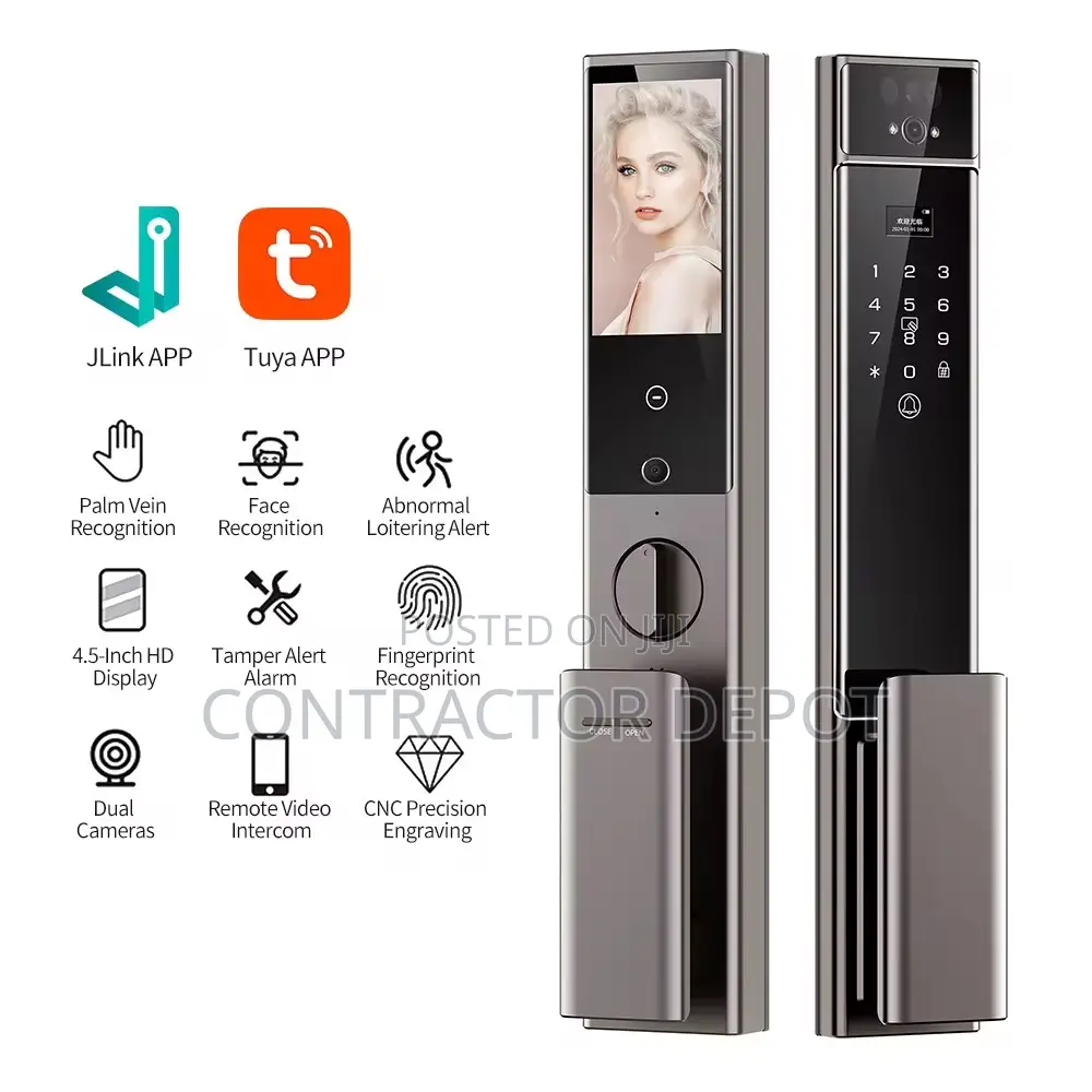 2026 Quality Al Smart Lock CNC Material Realtime Intercom Surveillance