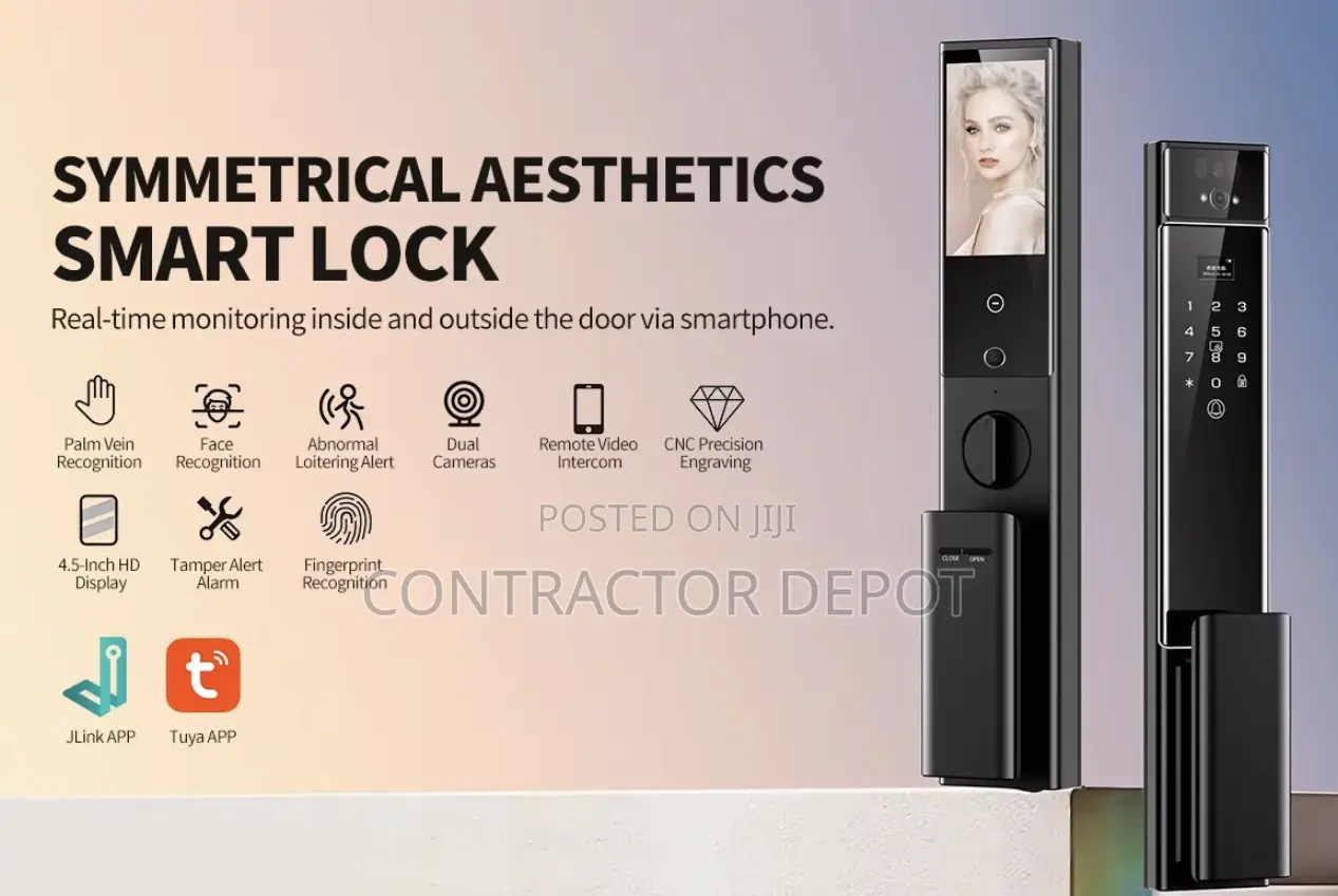 Newly Revealed C90 Smartlock 3d Security Active Intercom Double Camera