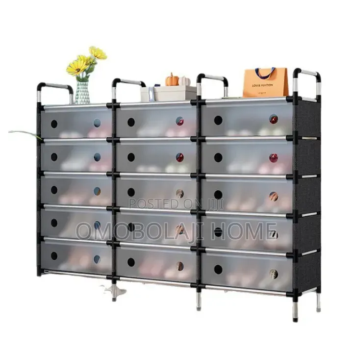 6 Layers 3 Rolls Dust Proof Shoe Rack Modular Shoe Rack Organizer