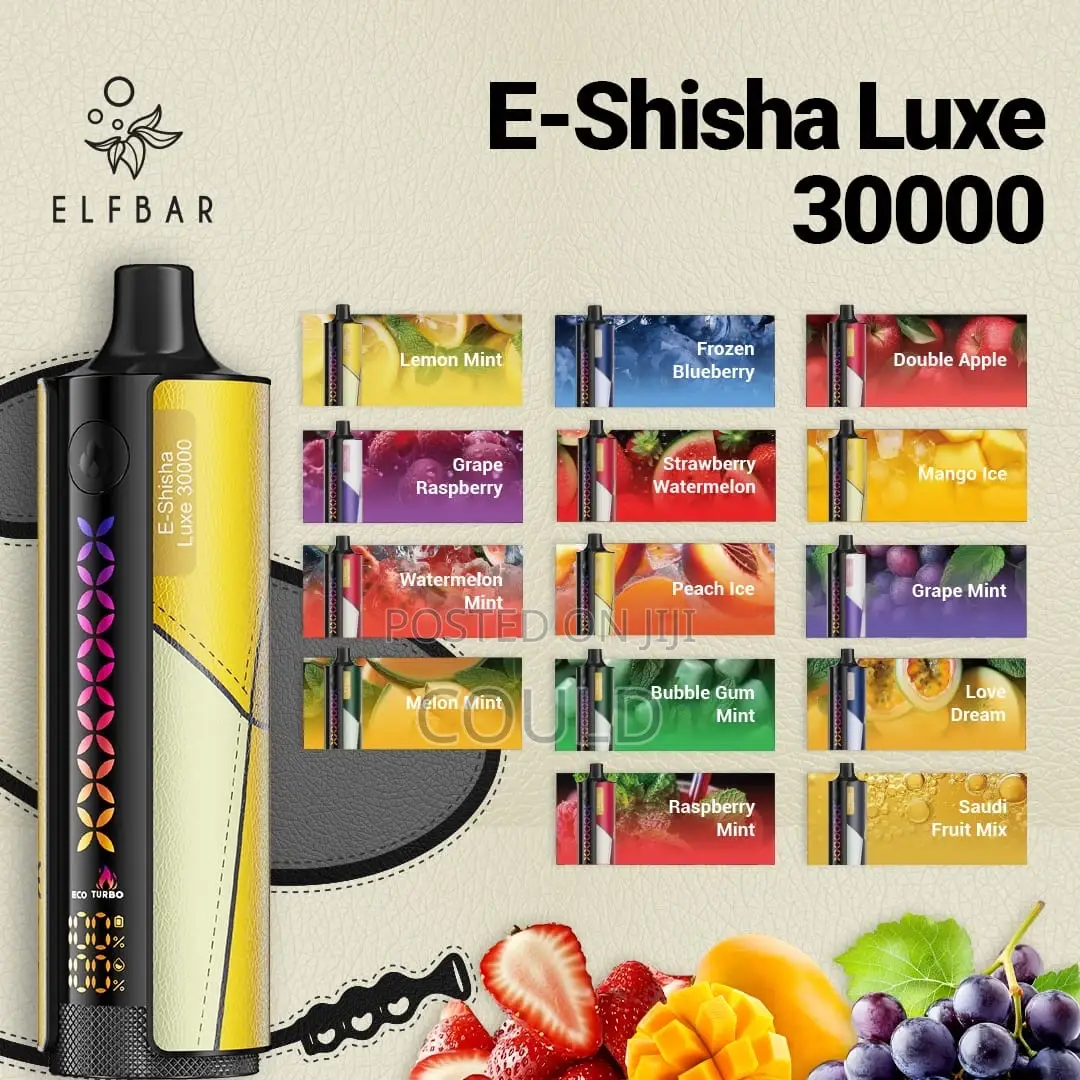 Original Elfbar Luxe E- Shisha Long Lasting Vape
