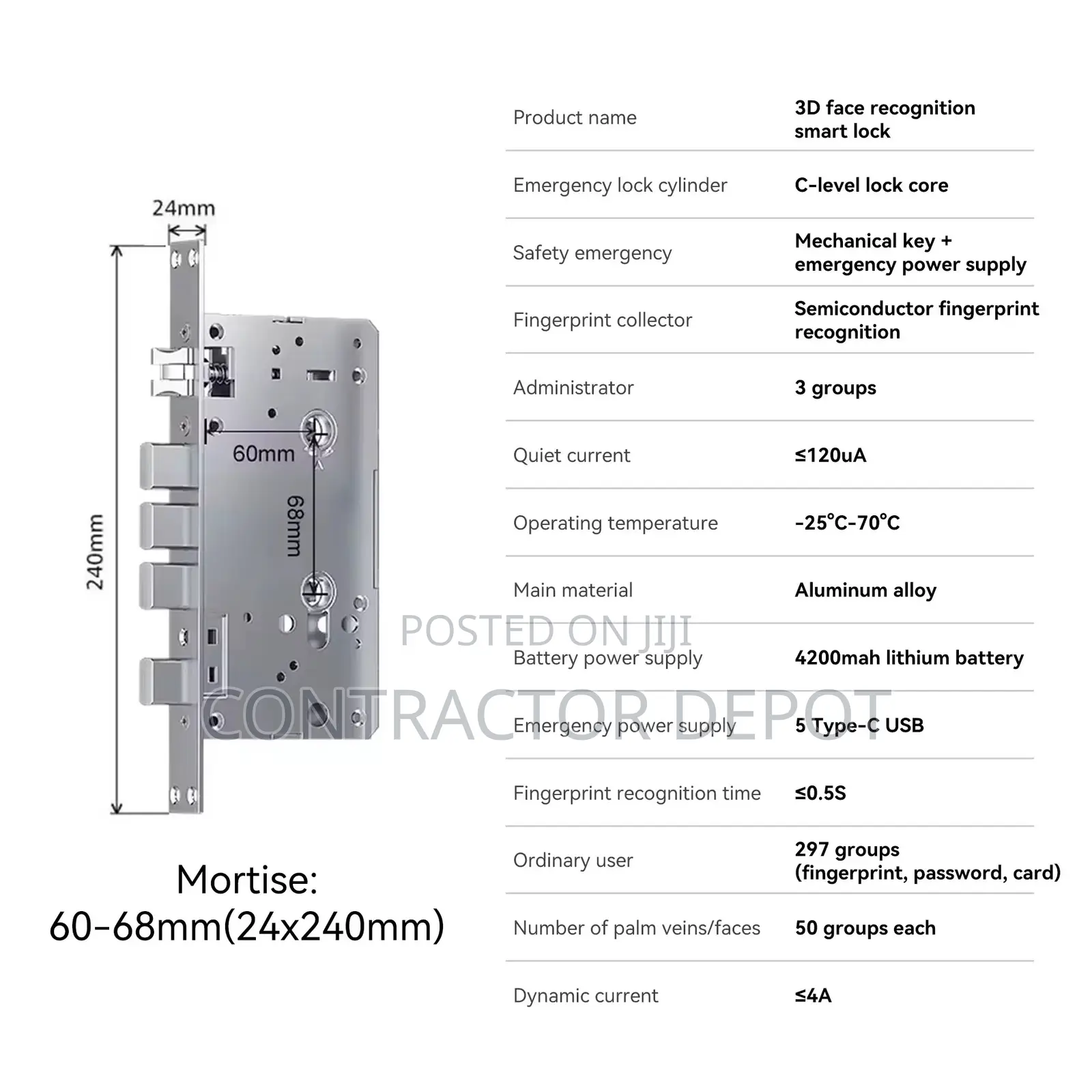 Electric Intelligent Password Fingerprint Smart Lock