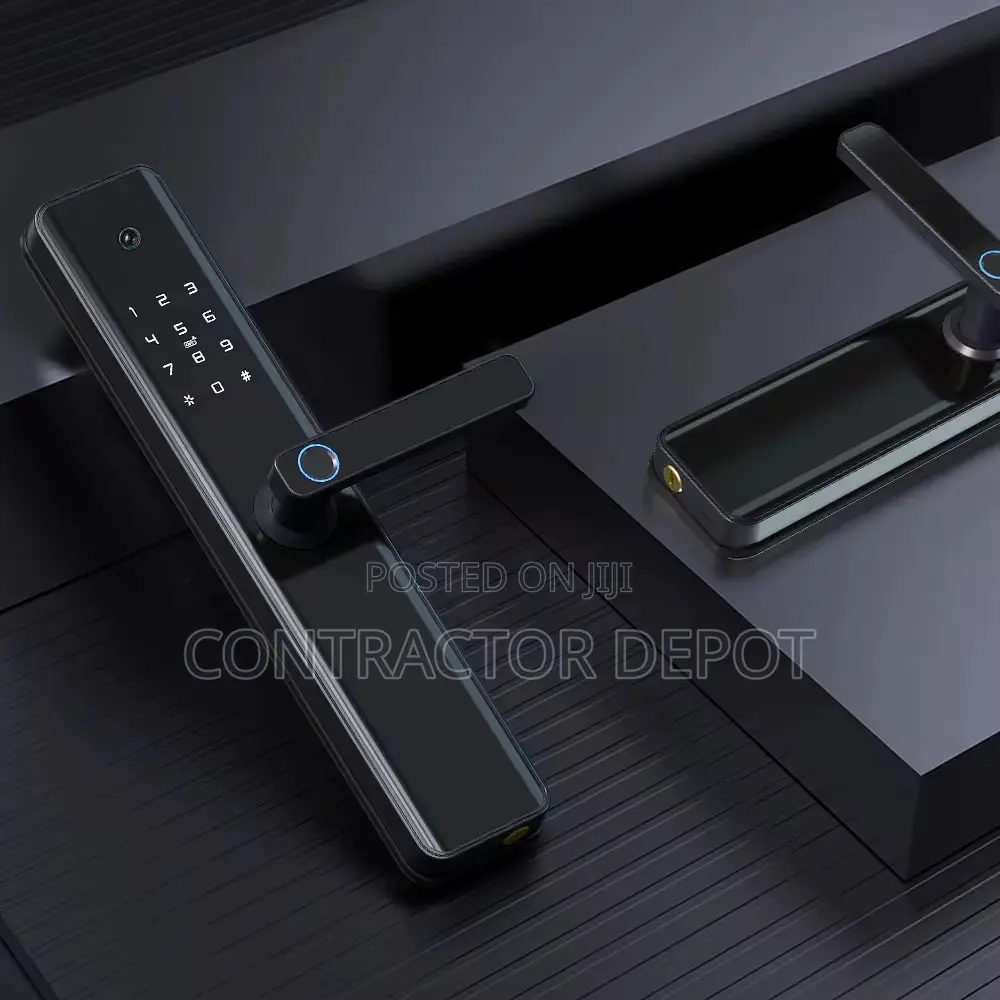 Smart Door Lock by Tuya Fingerprint Unlock With Camera Screen