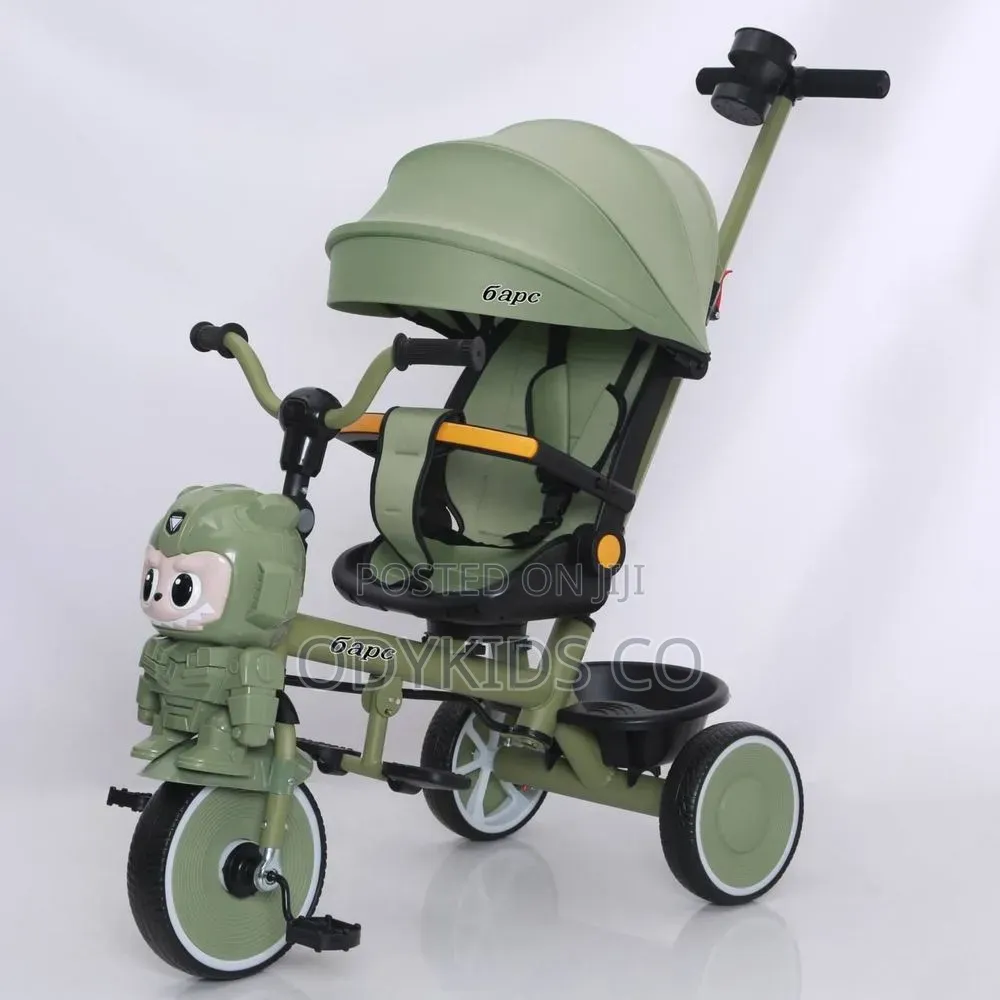 Musical Lights Handlebar 360° Rotatable Seat Tricycle for 7mths-4yr
