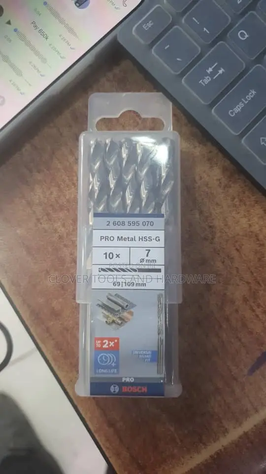 Bosch Pro Metal HSS-G Twist Drill Bits 7mm 10pcs