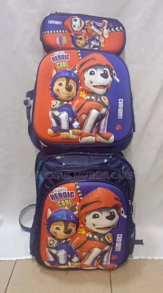 Children Character Back Pack School Bag 3 Pics