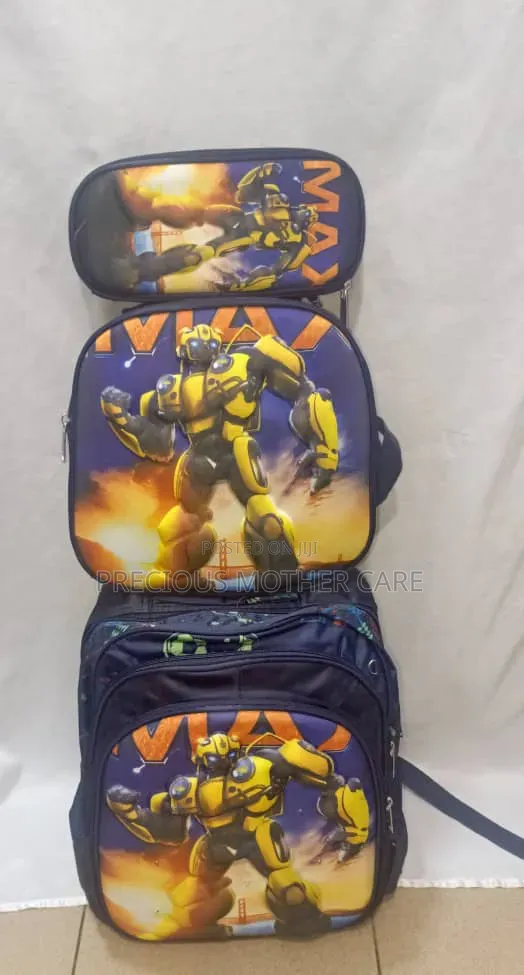 Children Character Back Pack School Bag 3 Pics