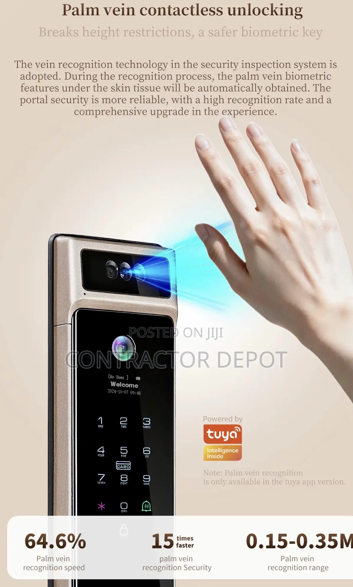 Automatic Intercom Tuya App Controlled Wi-Fi Smart Door Lock