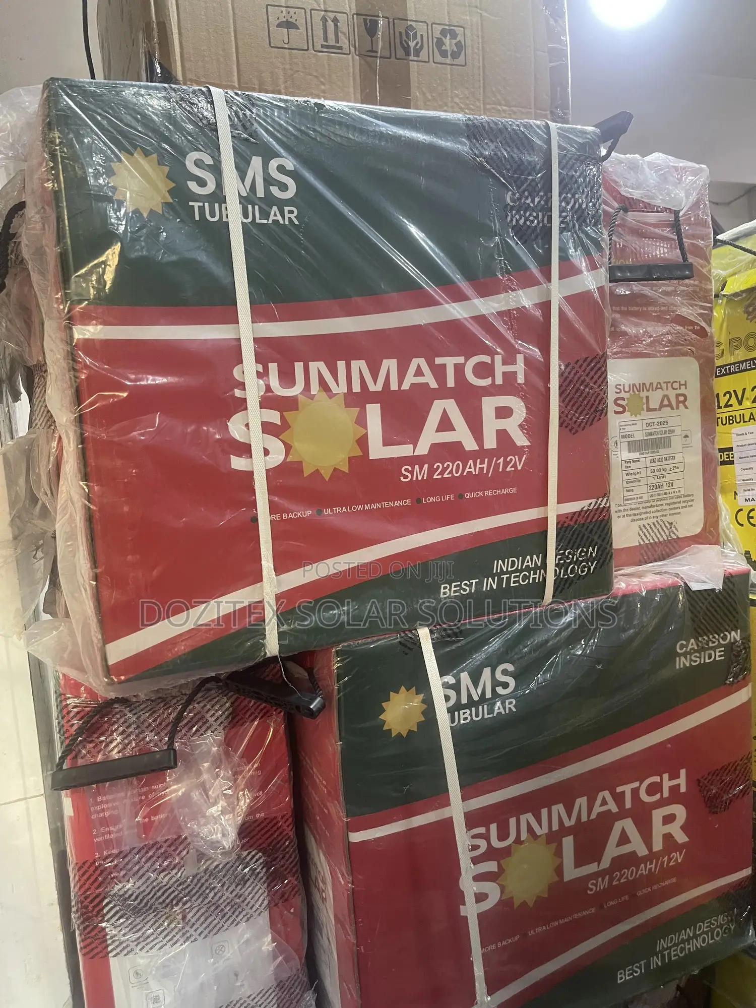 220ah/12v SMS Sunmatch Solar Tubular Battery