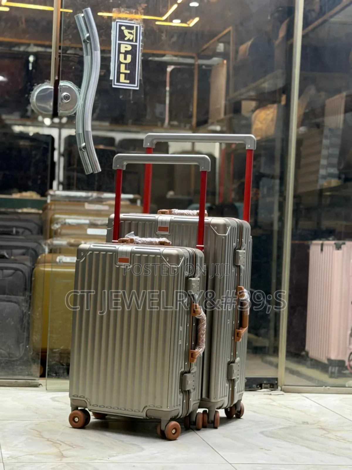 Luxury Hard Shell Luggage Champagne Gold, 360° Wheels, Travel Suitcase