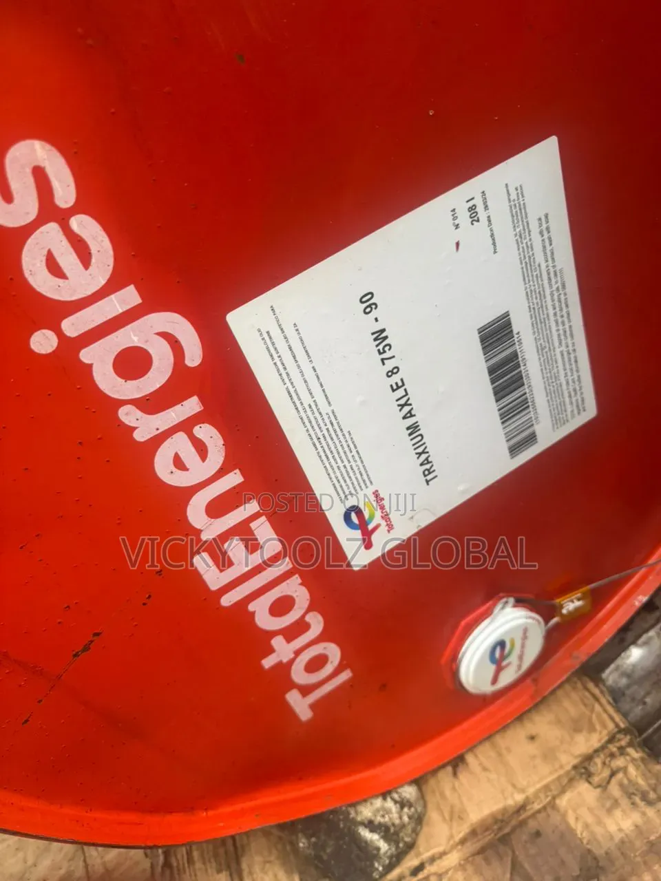Totalenergies Traxium Axle 8 75w-90 Ep Gear Oil Drum