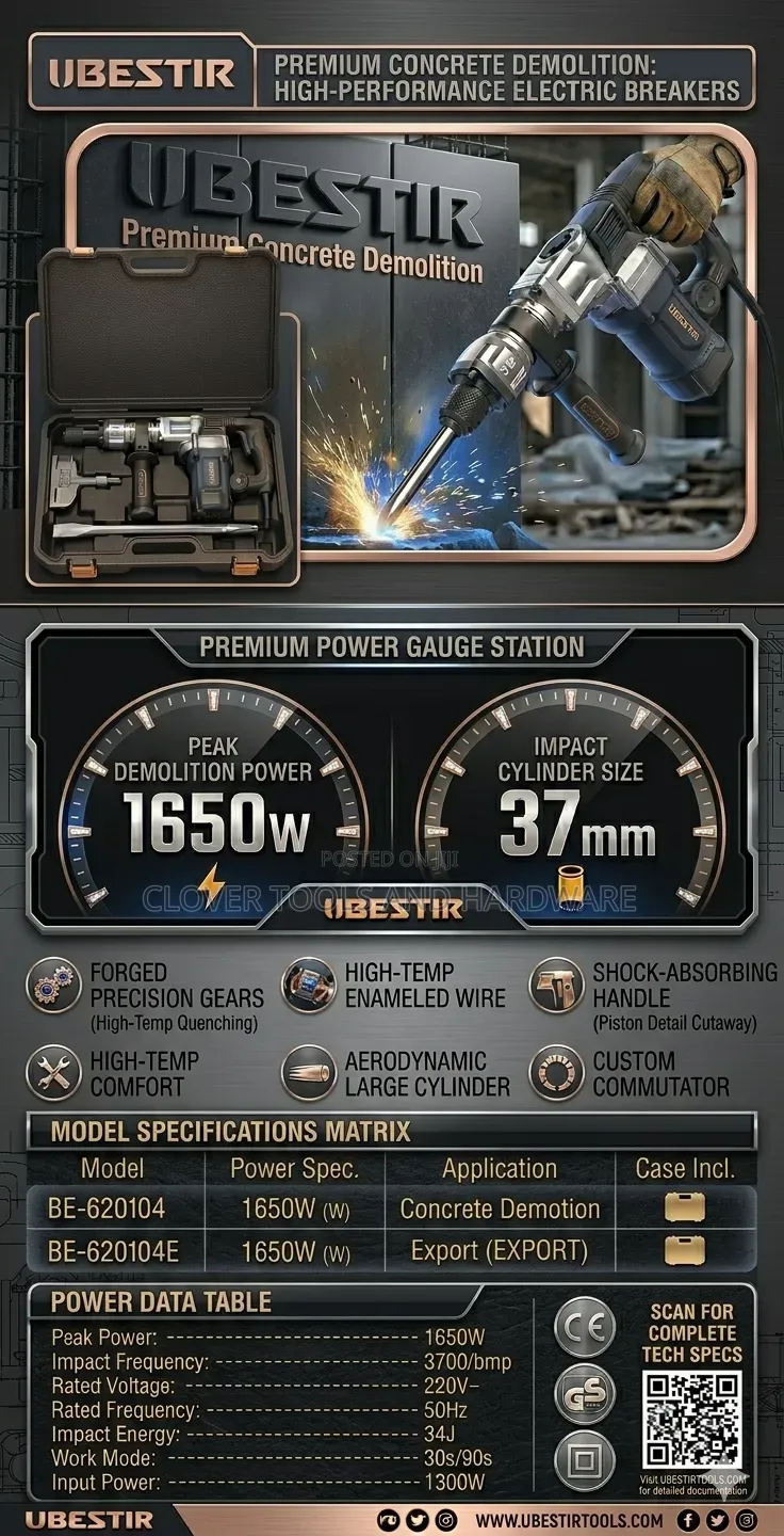 Iibestir Demolition Breaker 1650w Be-620104