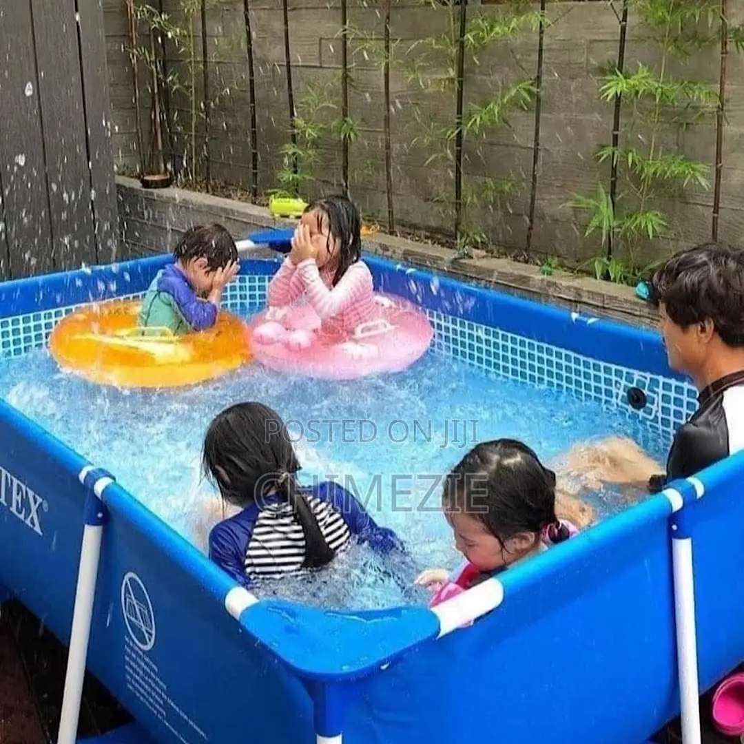 Intex 7ft by 4ft Kids and Adults Rectangular Frame Swimming Pool