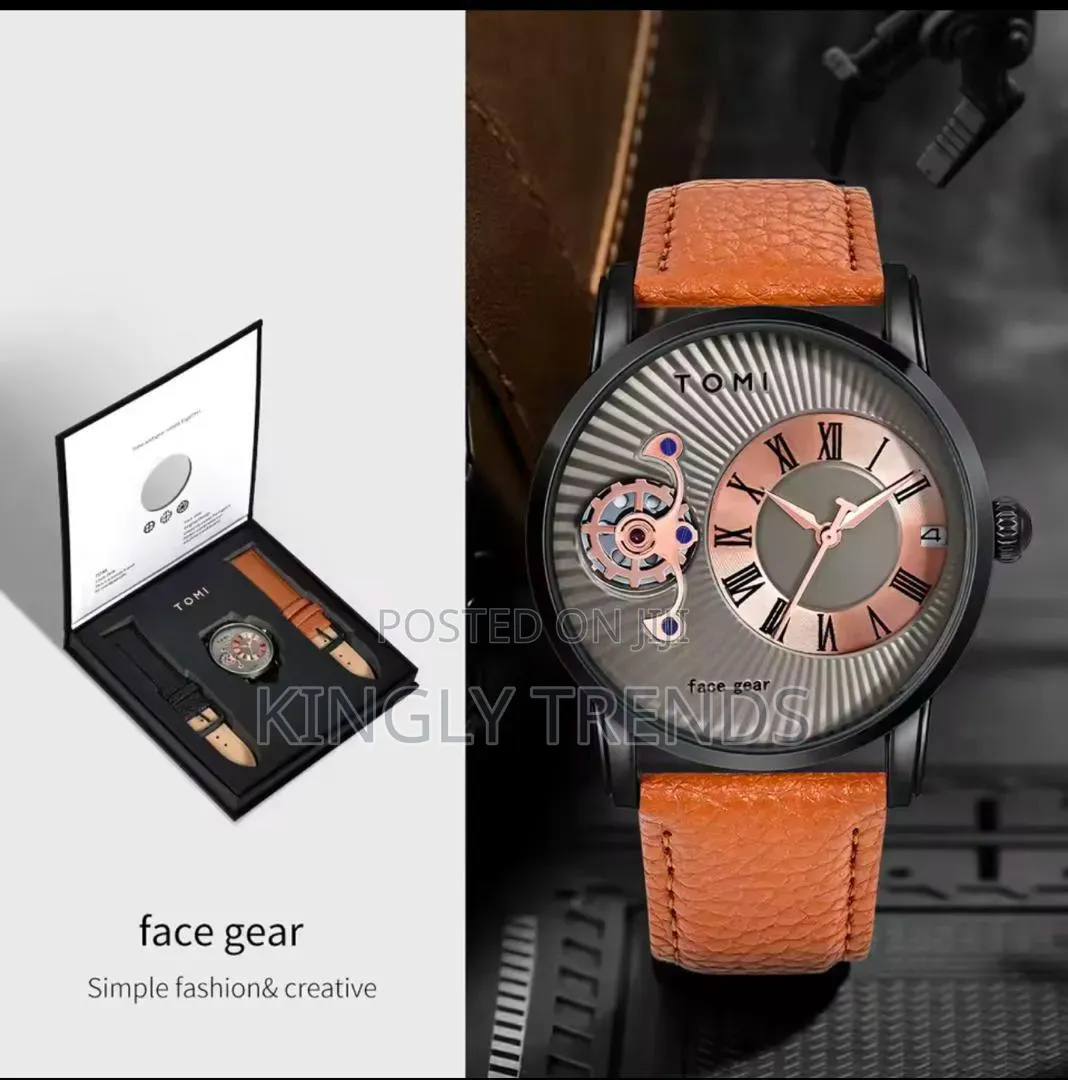Tomi Double Leather Wristwatch