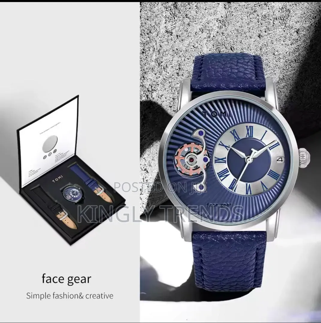 Tomi Double Leather Wristwatch