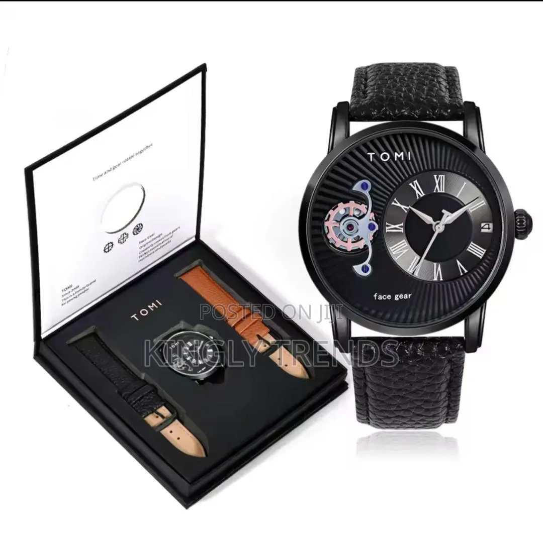 Tomi Double Leather Wristwatch