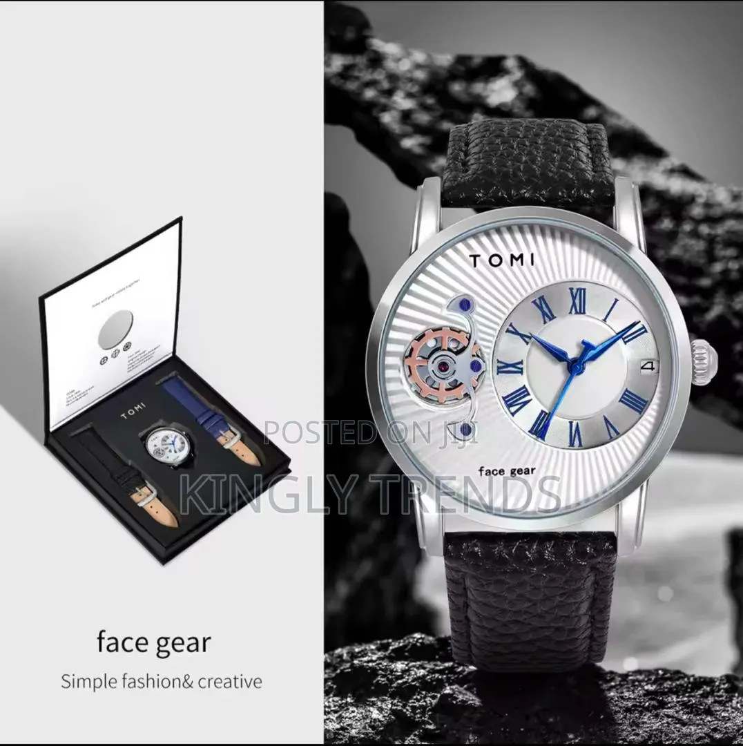 Tomi Double Leather Wristwatch