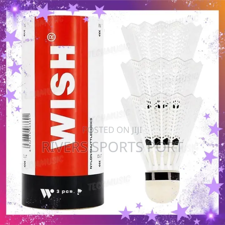 3in1 Wish S-360 Nylon Badminton Shuttle Cock Weatherproof Shuttlecock