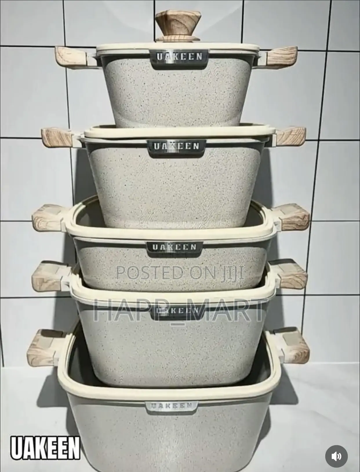 Uakeen 5-in-1 Cookware Set