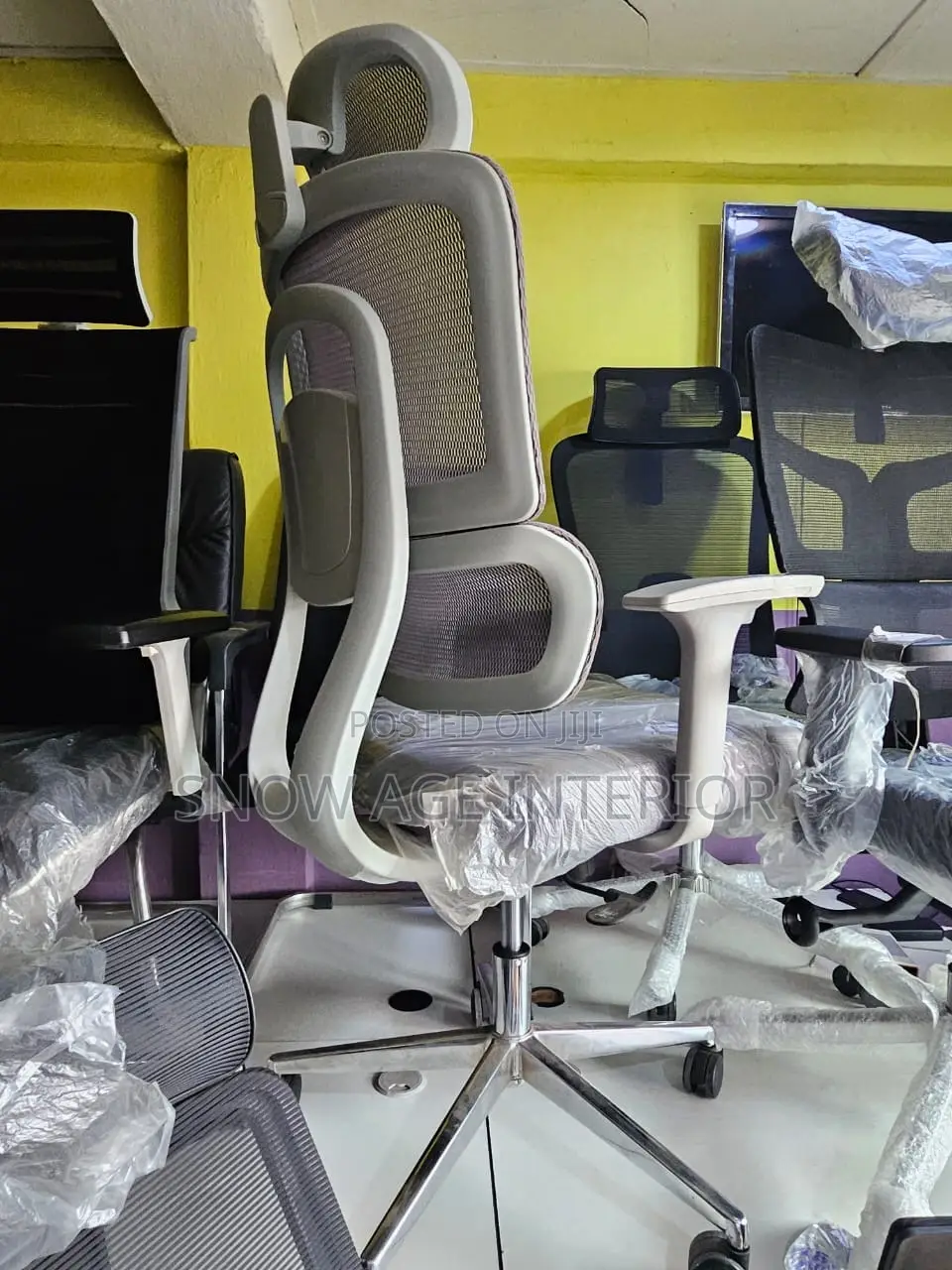 Executive Office Swivel Mesh Chair(With Lumbar Support)