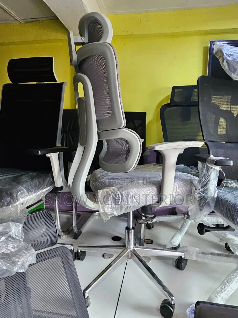 Executive Office Swivel Mesh Chair(With Lumbar Support)