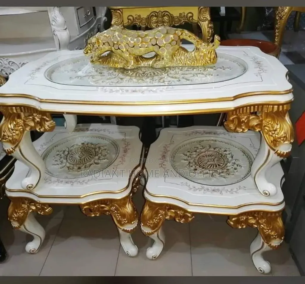 Imported Royal Center Table and 2side Stools