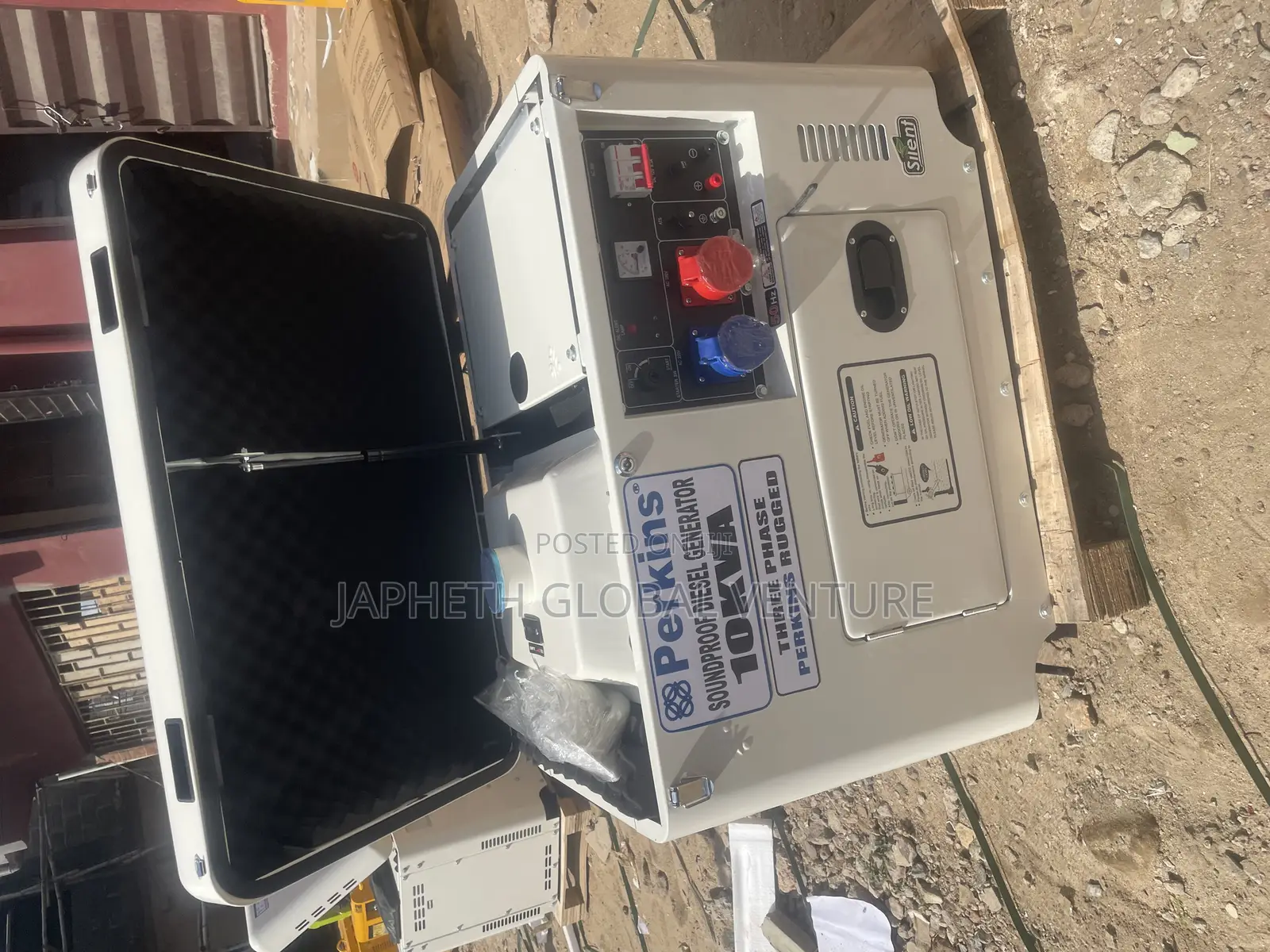Industrial Perkins 10kva Soundproof Generator With Electric Start