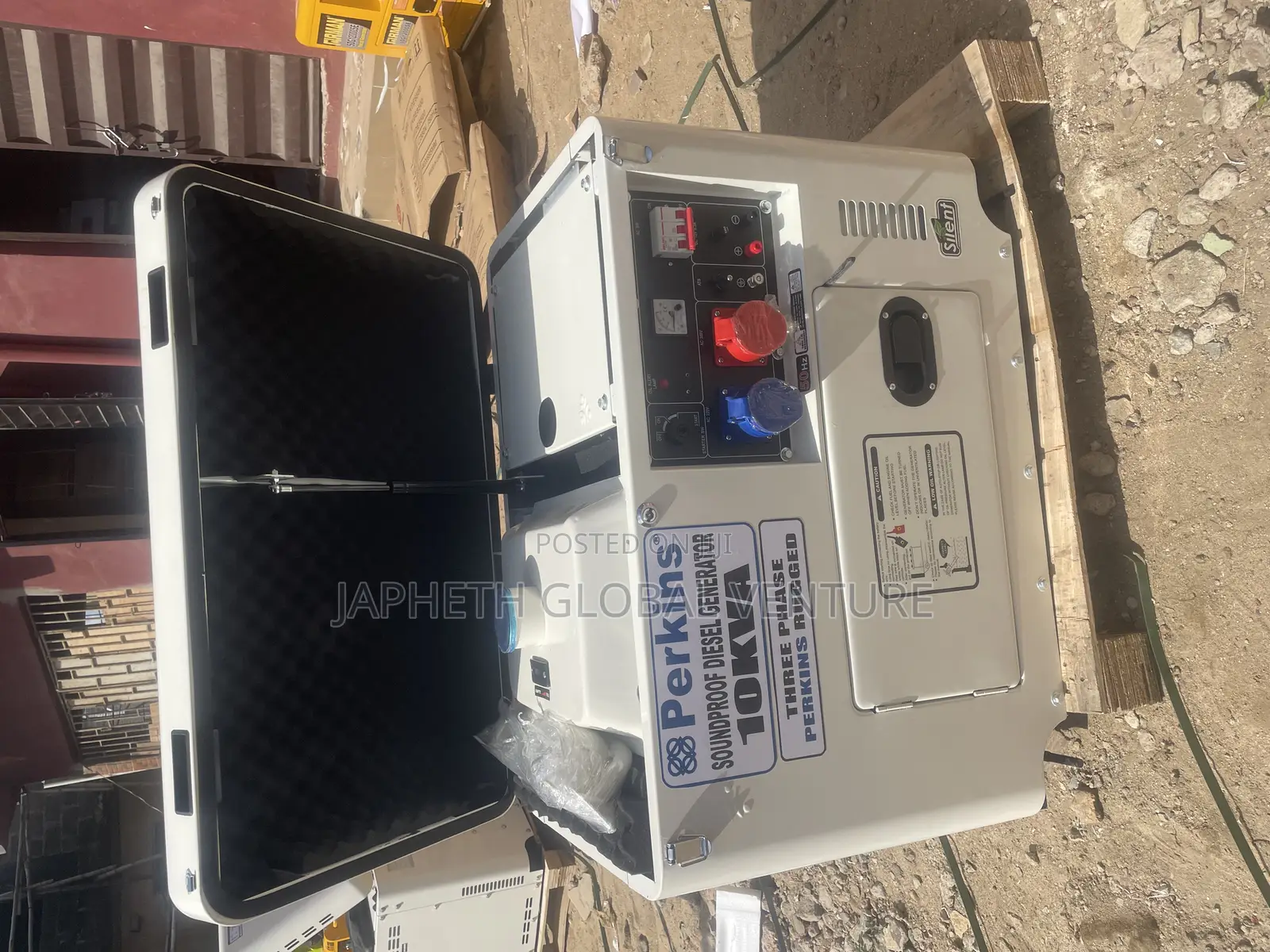 Industrial Perkins 10kva Soundproof Generator With Electric Start