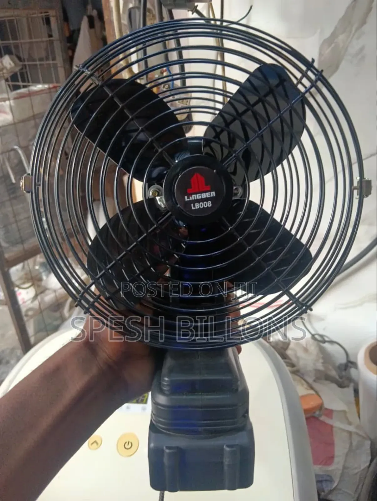Rechargeable Lithium Battery Fan, 8 Inch Very High Speed Long Lasting
