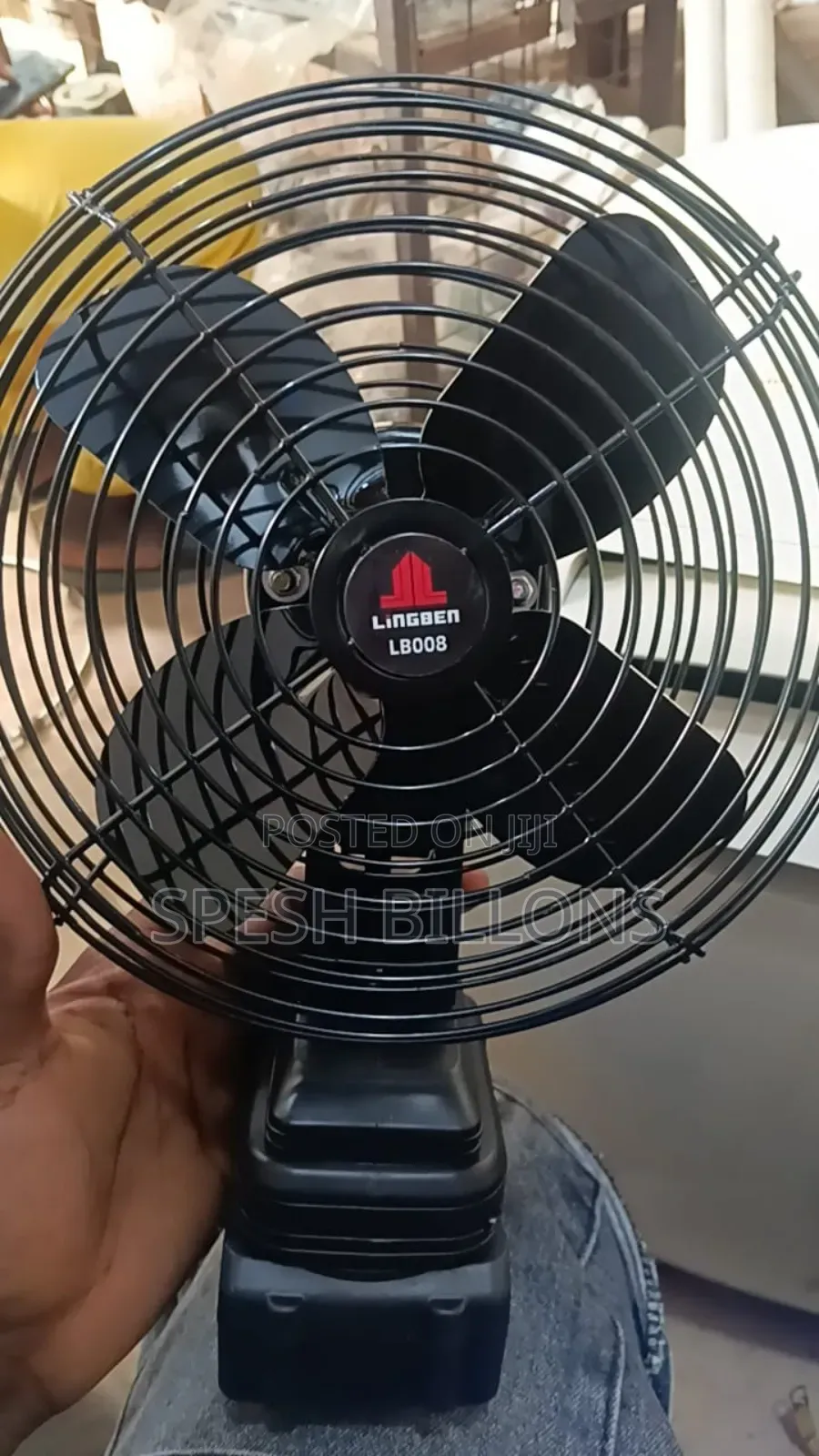Rechargeable Lithium Battery Fan, 8 Inch Very High Speed Long Lasting