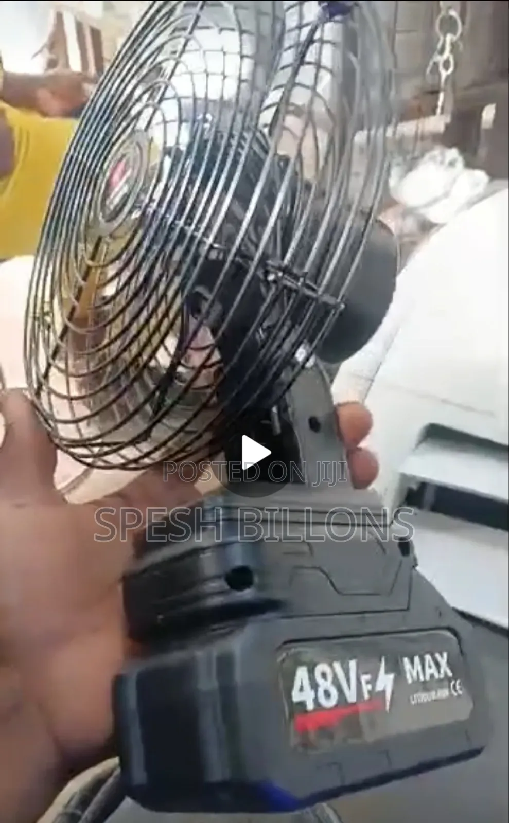 Rechargeable Lithium Battery Fan, 8 Inch Very High Speed Long Lasting