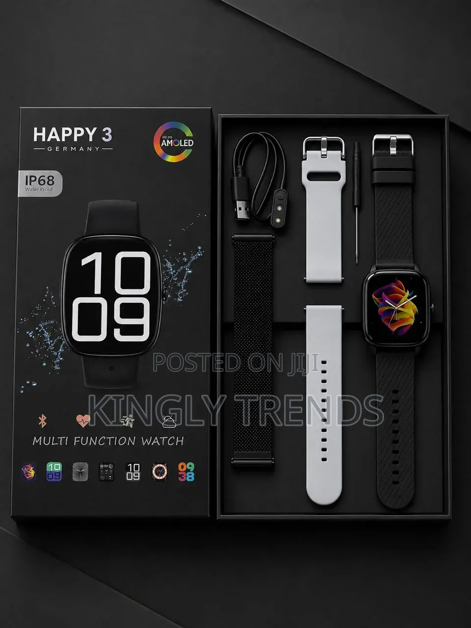Happy 3 Smartwatch (Ip68) Waterproof Smartwatch