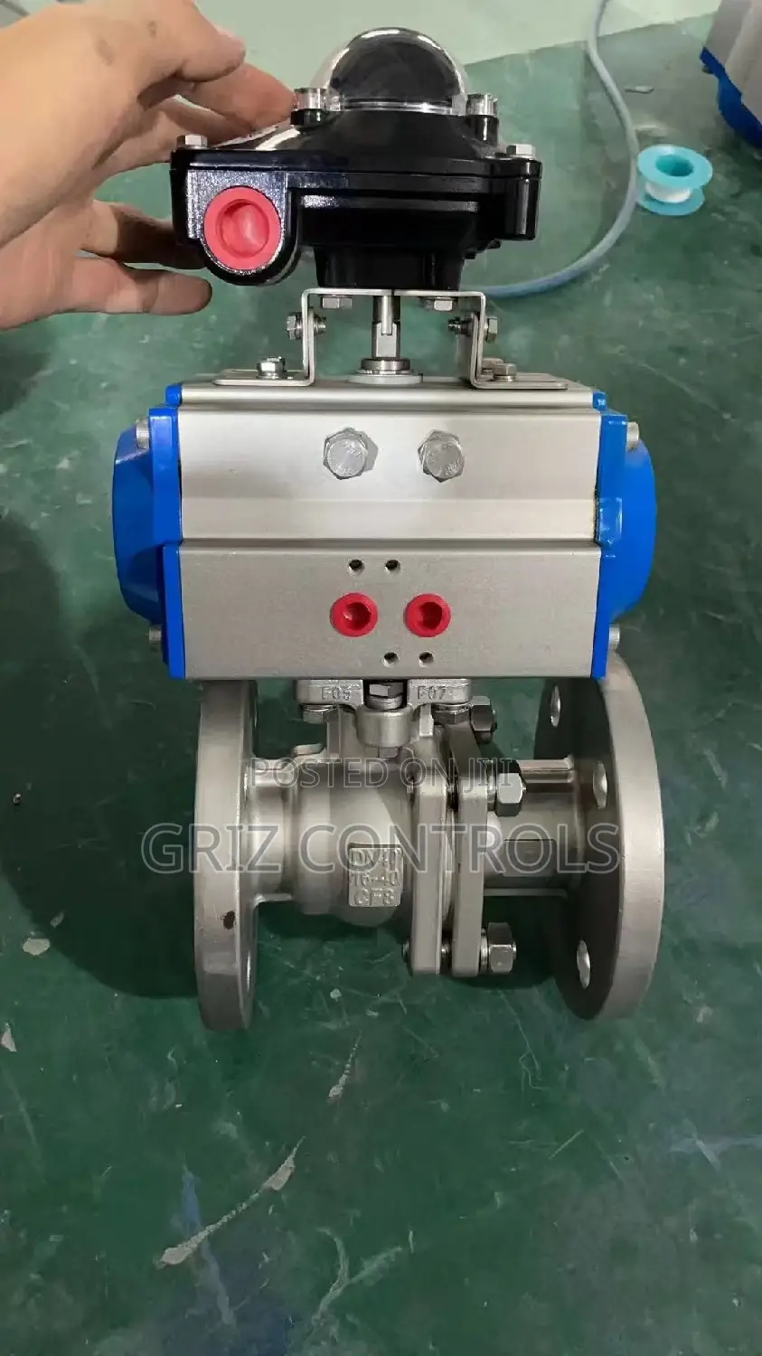 Griz Controls Pnuematic Emergency Shut Down Valve With Limit Switch
