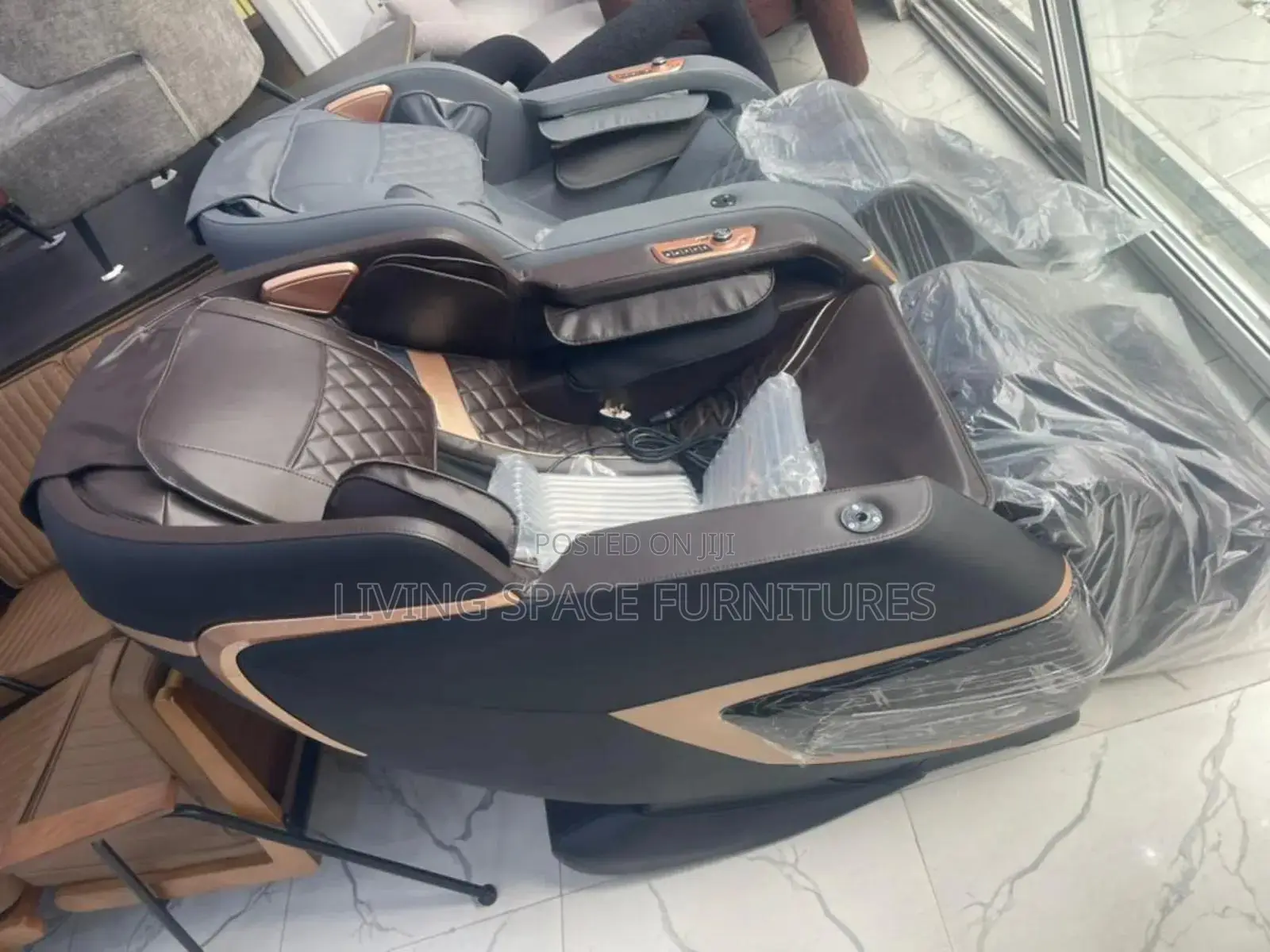 Executive Recline Massage Leather Chair
