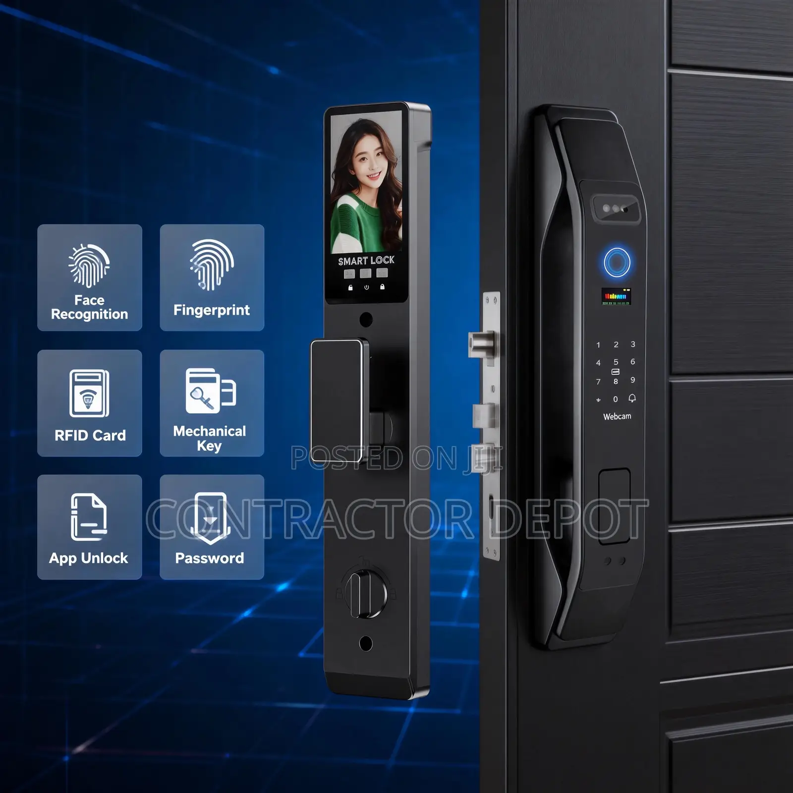 New Gen Super Intelligent Tuya Smart Big Door Lock